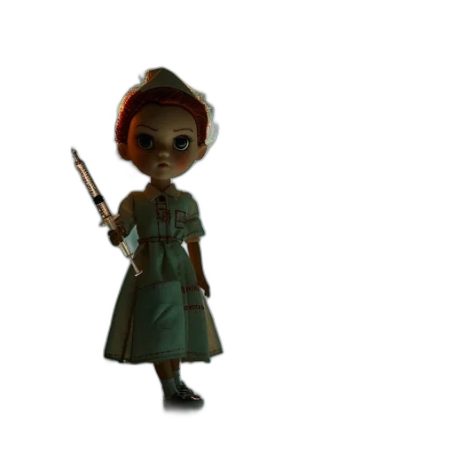 staff, dress, weapon, 3d render transparent PNG cut-out
