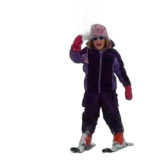 jacket, staff, snow, young transparent PNG cut-out