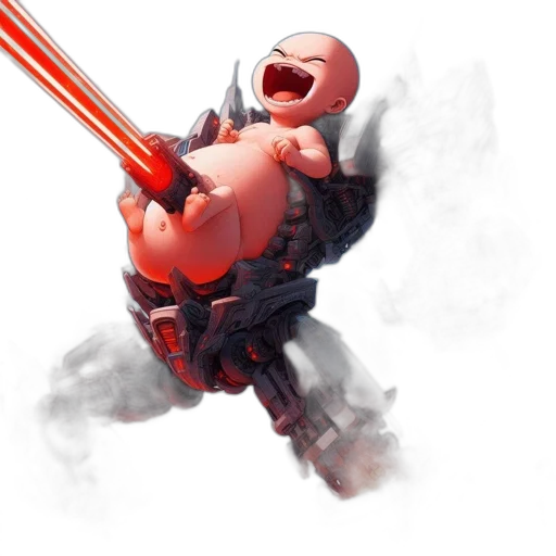 weapon, staff, sword, robot transparent PNG cut-out