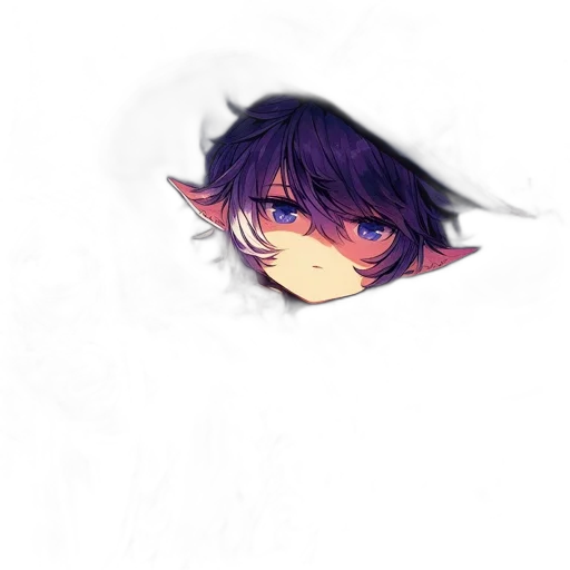 face, mask, hair, creature transparent PNG cut-out