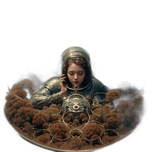 jewelry, crown, mask, staff transparent PNG cut-out