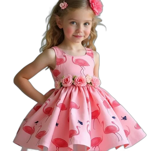 dress, photorealistic, 3d render, girl transparent PNG cut-out