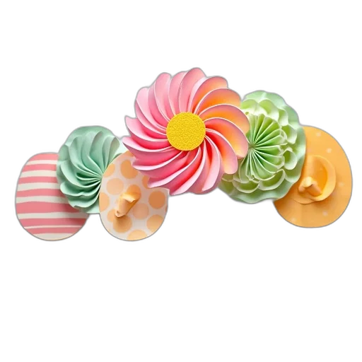 jewelry, flower, food, 3d render transparent PNG cut-out