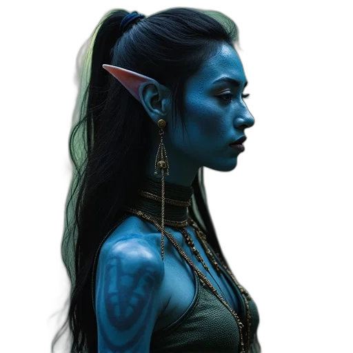 face, jewelry, dragon, staff transparent PNG cut-out