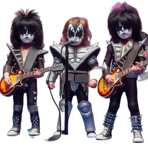 concept art, cartoon, three, children transparent PNG cut-out