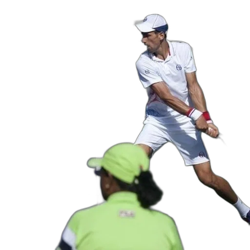 photorealistic, 3d render, tennis, player transparent PNG cut-out