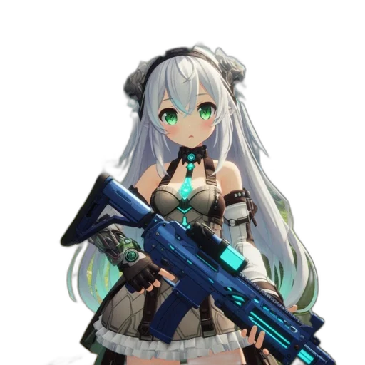 weapon, staff, animal, robot transparent PNG cut-out