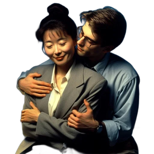 jacket, face, robot, staff transparent PNG cut-out