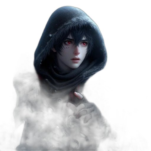 face, mask, jacket, sword transparent PNG cut-out