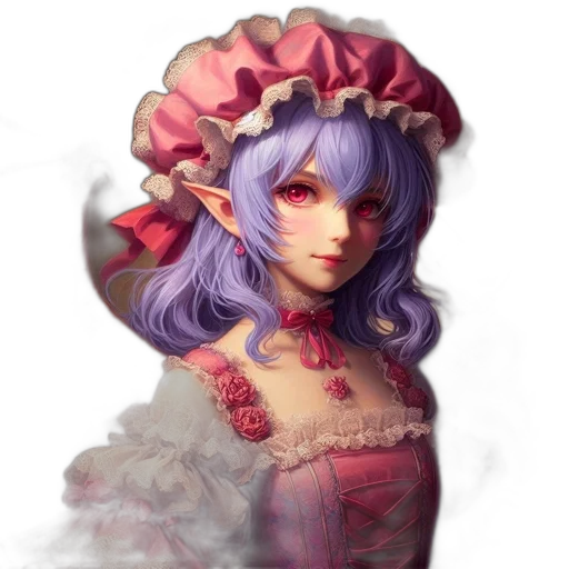 crown, dress, face, flower transparent PNG cut-out