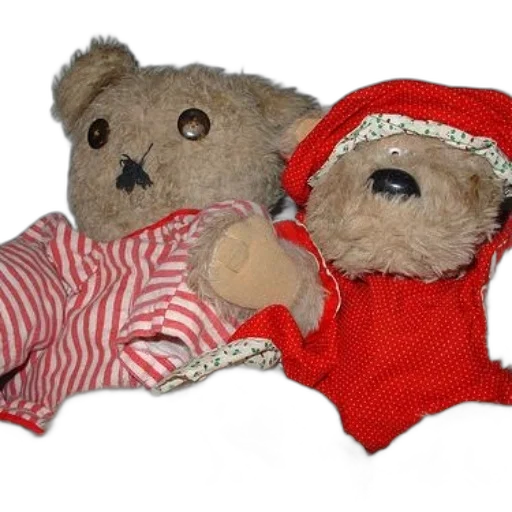 two, teddy, bears, one transparent PNG cut-out