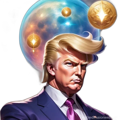 hat, mask, staff, comic book art transparent PNG cut-out
