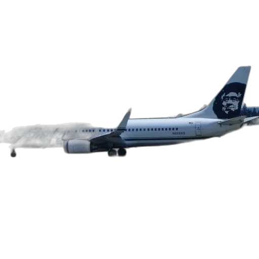 staff, alaska, airlines, plane transparent PNG cut-out