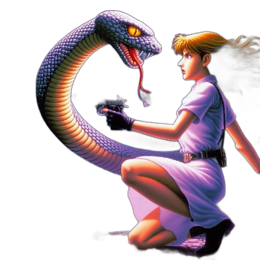 dragon, weapon, concept art, vaporwave transparent PNG cut-out