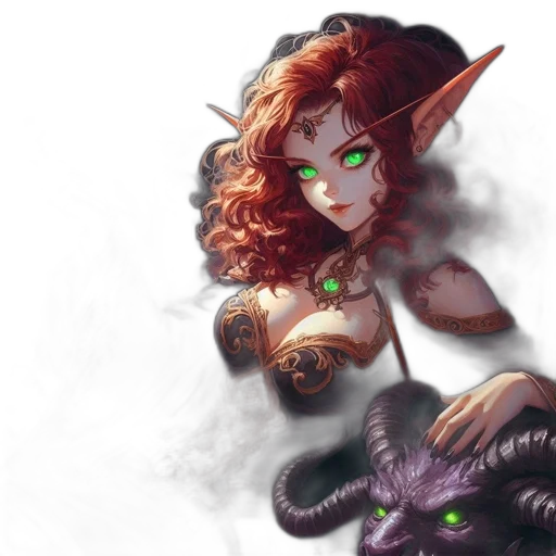 dragon, staff, creature, fantasy art transparent PNG cut-out