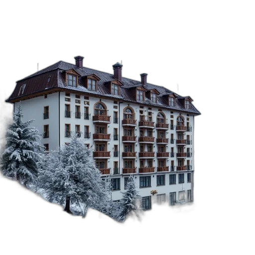 building, photorealistic, 3d render, concept art transparent PNG cut-out
