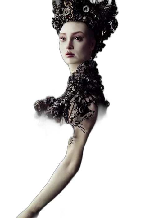 dress, crown, robot, hair transparent PNG cut-out