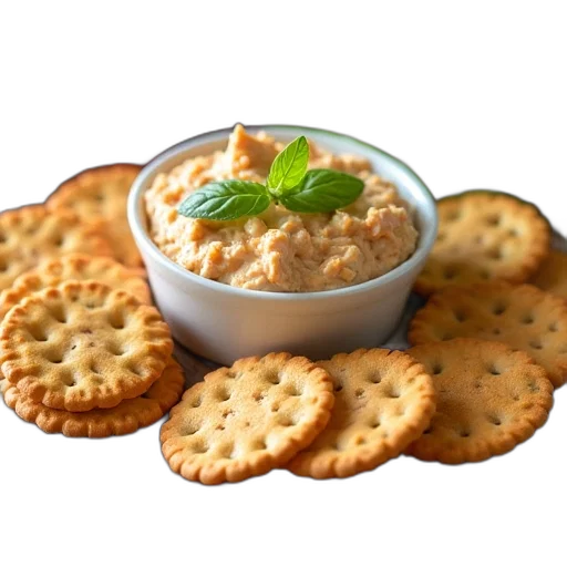 food, 3d render, photorealistic, crackers transparent PNG cut-out