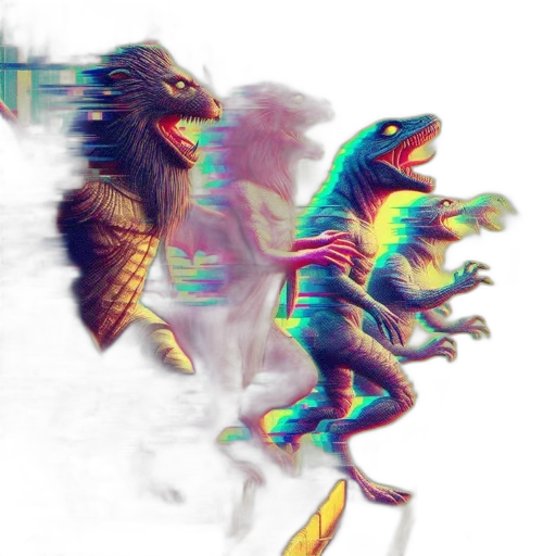 dragon, creature, animal, robot transparent PNG cut-out