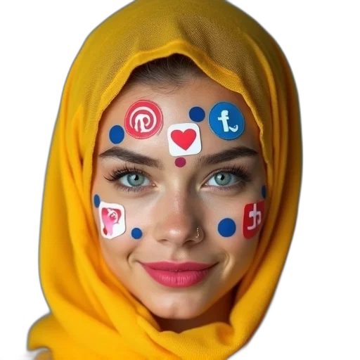 face, mask, jewelry, weapon transparent PNG cut-out