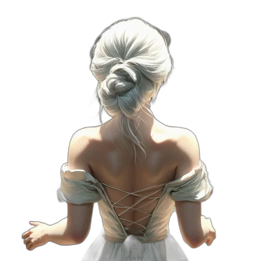 dress, mask, jewelry, staff transparent PNG cut-out