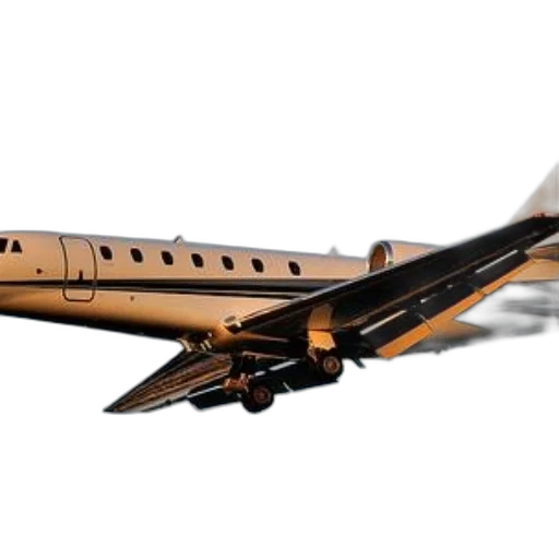 3d render, photorealistic, private, jet transparent PNG cut-out