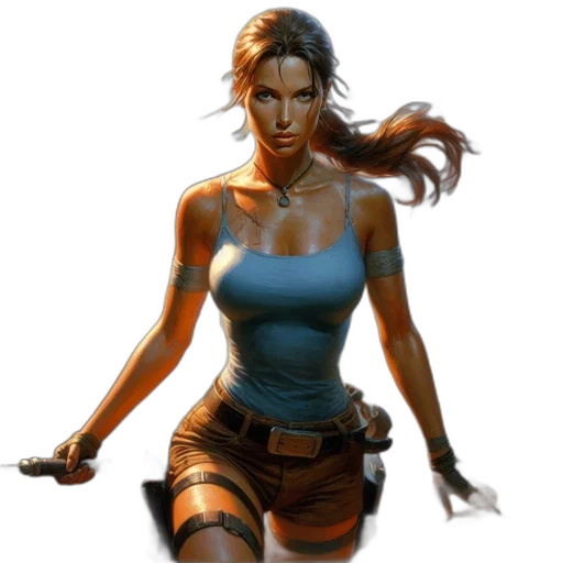 fantasy art, concept art, comic book art, photorealistic transparent PNG cut-out