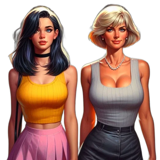 dress, concept art, comic book art, fantasy art transparent PNG cut-out