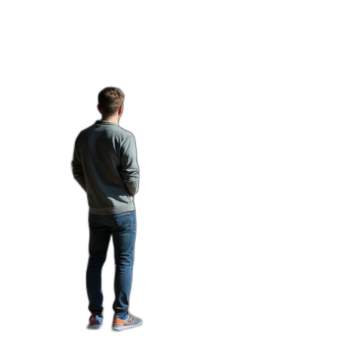 jacket, staff, shoes, robot transparent PNG cut-out