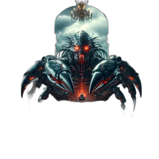 creature, mask, crown, dragon transparent PNG cut-out