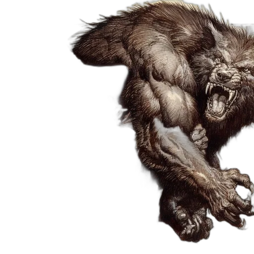 creature, animal, concept art, photorealistic transparent PNG cut-out