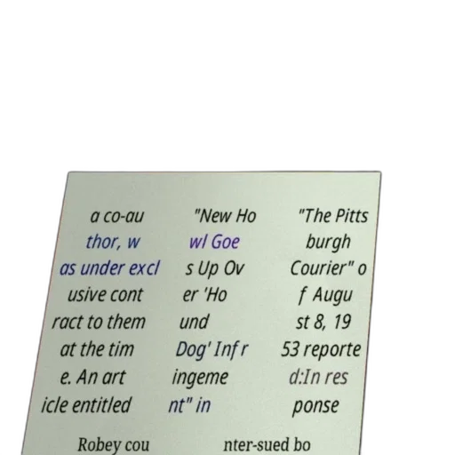 article, pitts, burgh, courier transparent PNG cut-out