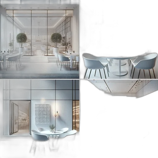 furniture, 3d render, concept art, photorealistic transparent PNG cut-out