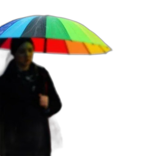 umbrella, staff, jacket, hat transparent PNG cut-out