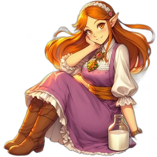dress, staff, fantasy art, concept art transparent PNG cut-out
