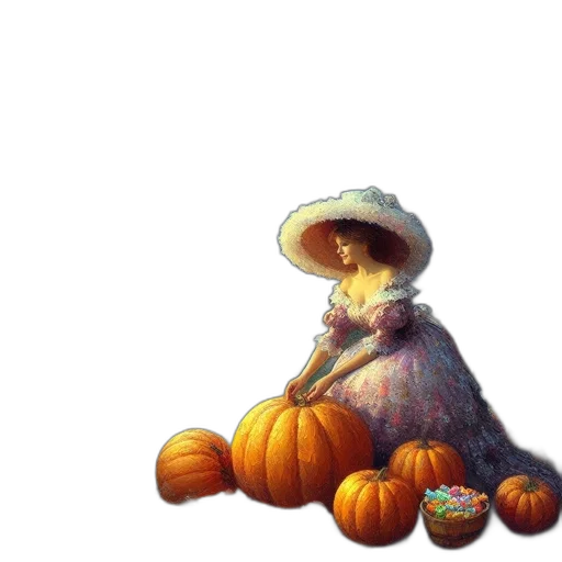 hat, food, flower, staff transparent PNG cut-out