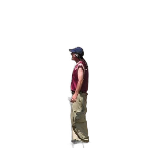 hat, staff, jacket, creature transparent PNG cut-out