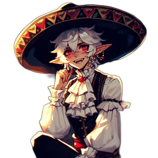 hat, staff, mask, weapon transparent PNG cut-out