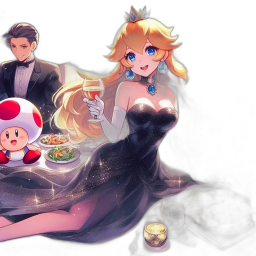 dress, food, concept art, watercolor transparent PNG cut-out