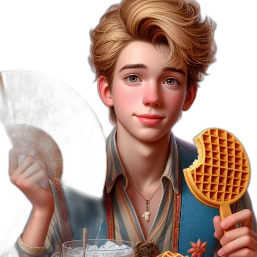 food, staff, face, photorealistic transparent PNG cut-out