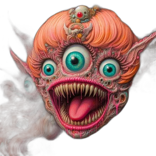 mask, face, creature, staff transparent PNG cut-out