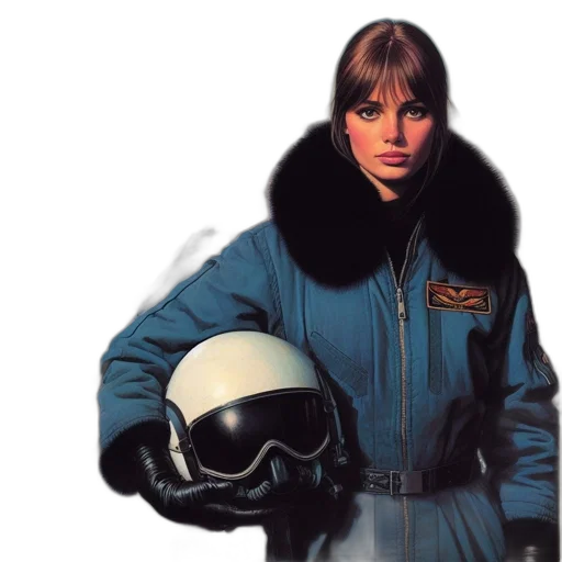 jacket, face, concept art, comic book art transparent PNG cut-out