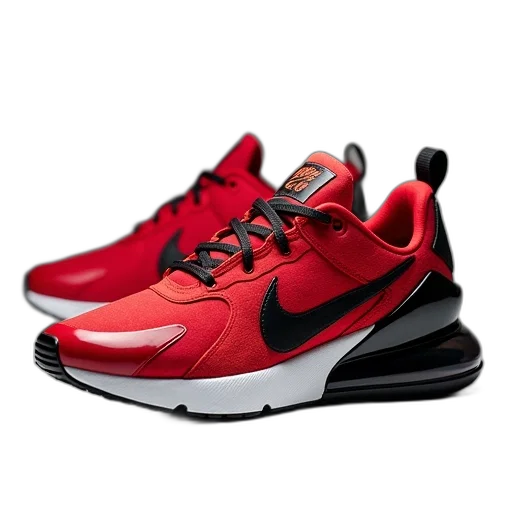 shoes, 3d render, photorealistic, red transparent PNG cut-out