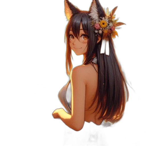 staff, dress, crown, creature transparent PNG cut-out
