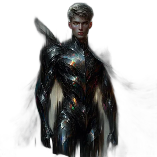 concept art, fantasy art, comic book art, cyberpunk transparent PNG cut-out