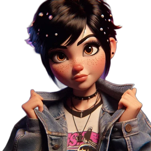 jacket, face, jewelry, concept art transparent PNG cut-out