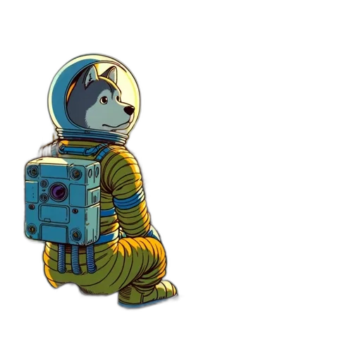 robot, concept art, comic book art, pixel art transparent PNG cut-out
