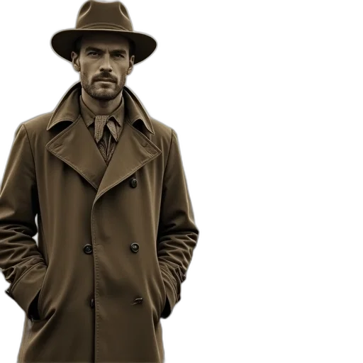 jacket, hat, concept art, photorealistic transparent PNG cut-out
