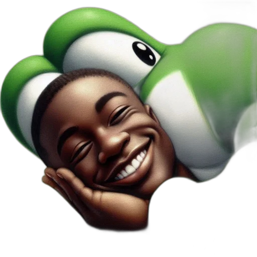 young, man, smiles, while transparent PNG cut-out
