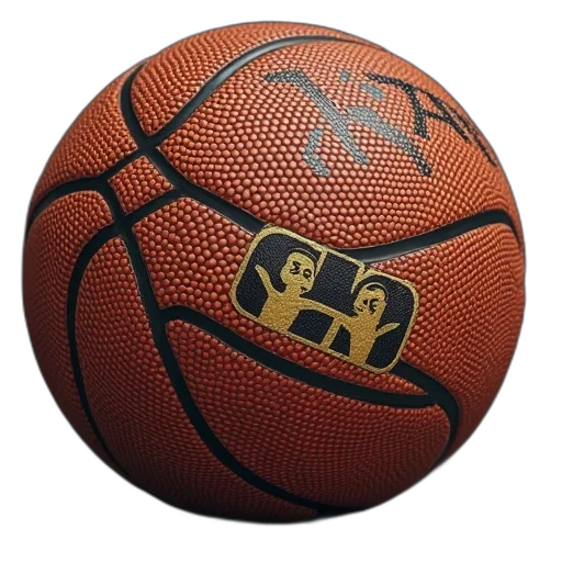 3d render, basketball, quote, says transparent PNG cut-out